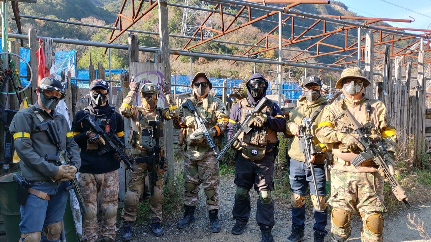 みさきサバゲーでの集合写真